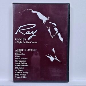 Ray Genius A‎ Night For Ray Charles Tribute Concert DVD Elton John Stevie Wonder